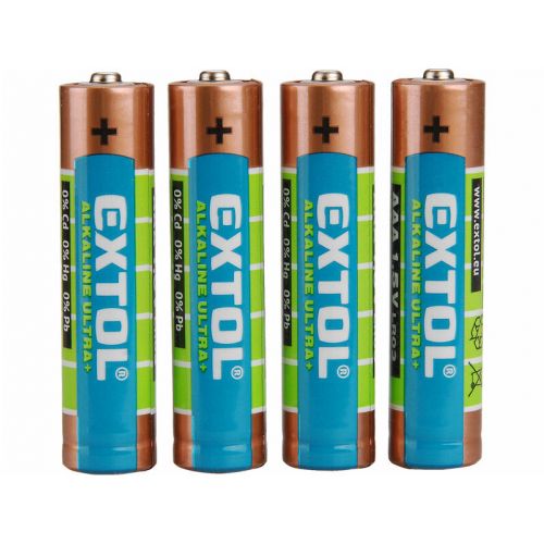 Bateria alkalicka 4ks, 1,5V, typ AAA