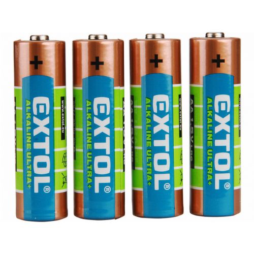 Batéria alkalická 4ks, 1,5V, typ AA