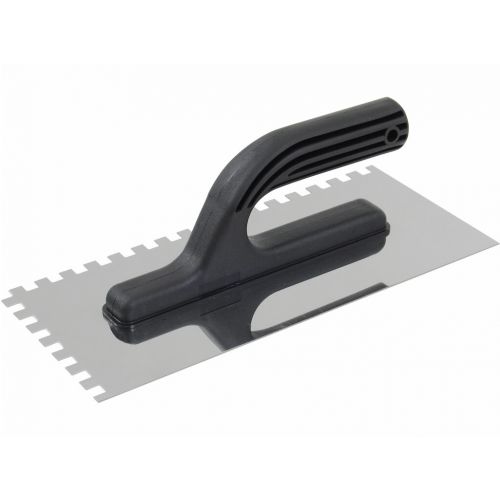 Hladidlo antikor. 270x130mm, plast. rukovat, zuby 8x8mm