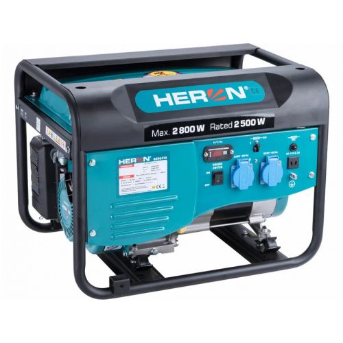 Elektrocentrála rámová benzínová 1F, 2,8kW, HERON