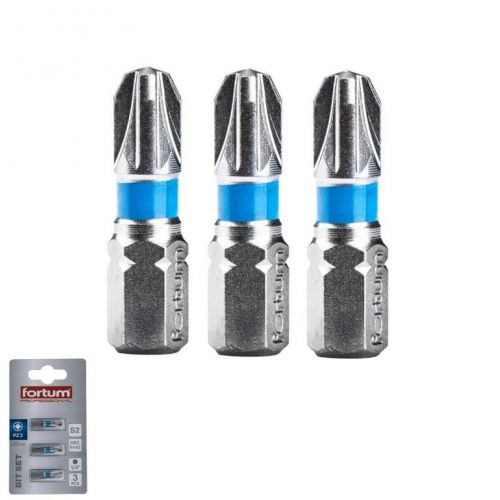 Bity krížové PZ3x25mm, 3ks, S2