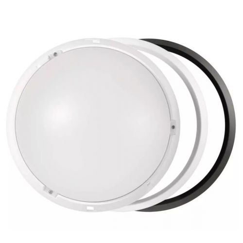 LED svietidlo prisadené kruhové, 14W, neutrálna biela, priemer 21,5cm, čierna/biela, bez senzoru