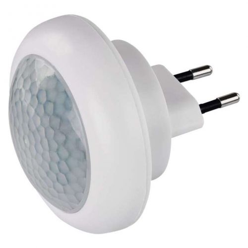 LED nočné svetlo P3304 s pohybovým čidlom do zásuvky, 230V, studená biela