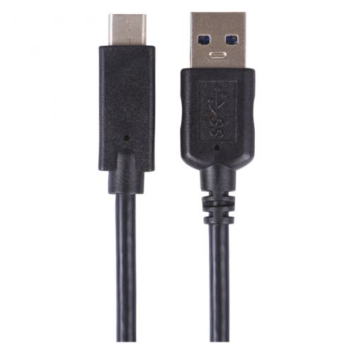 USB kábel 3.0 A/M - USB 3.1 C/M 1m čierny, Quick charge