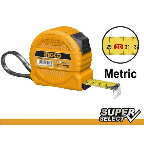 Meter zvinovací 8mx25mm INGCO