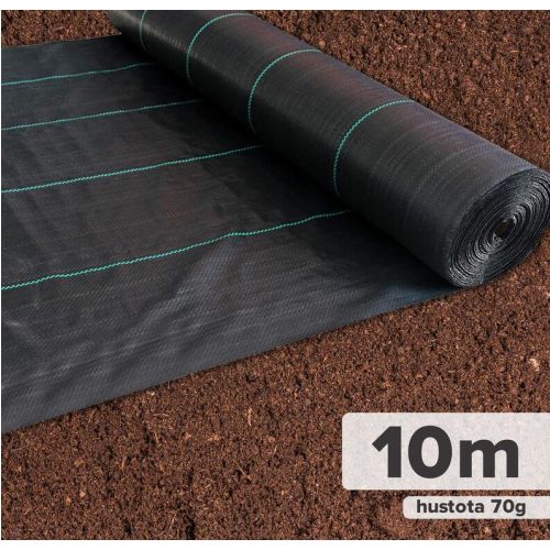 Textília tkaná 1,6 x 10 m, 70 g/m², čierna, GARDENKUS