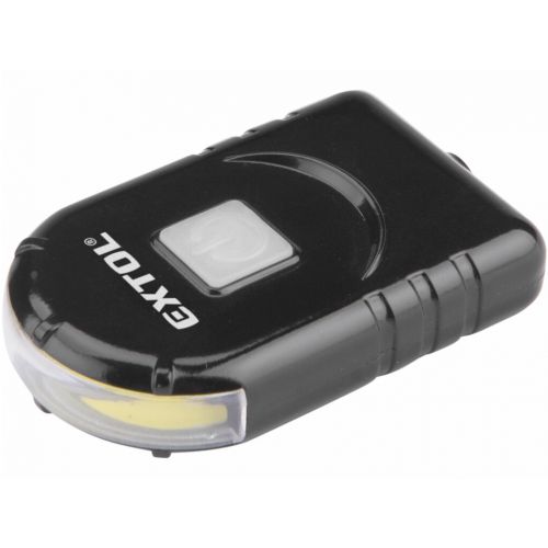 Svietidlo 1W COB LED s klipom, 160lm, 0,5Ah Li-po, USB nabíjanie