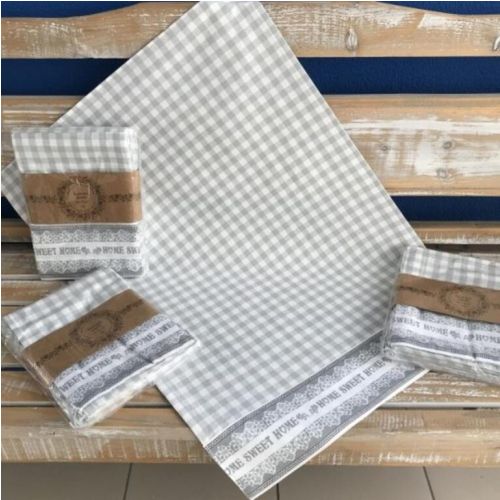 Utierka kuchynská, bavlnená, tkaná, SWEET HOME, 3ks, 50x70cm, 270 g/m2