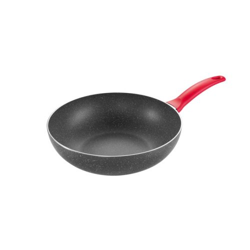 Wok MANICO ROSSO, 28cm