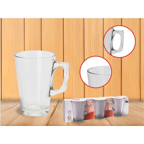 Hrnček sklenený 250ml, balenie 3ks