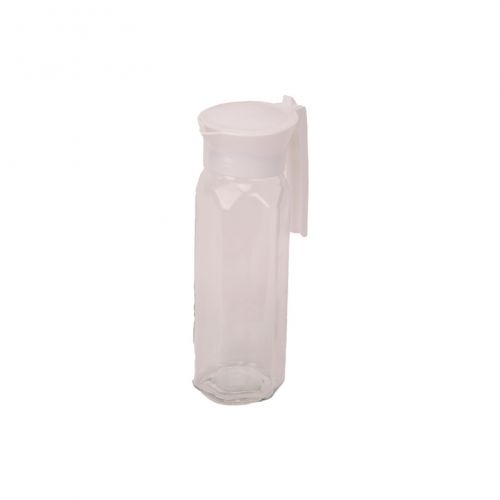 Džbán sklenený s bielym vekom, 1500ml