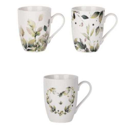 Hrnček porcelánový RITUAL 340 ml, dekor KVETY