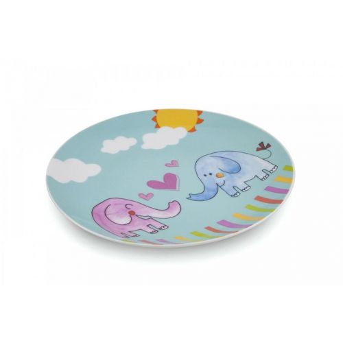 Tanier detský plytký porcelánový 21 cm SLON