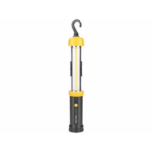 Svietidlo pracovné s hákom a magnetmi, COB LED, 350lm, 3,7V/2Ah Lion, USB nabíjanie