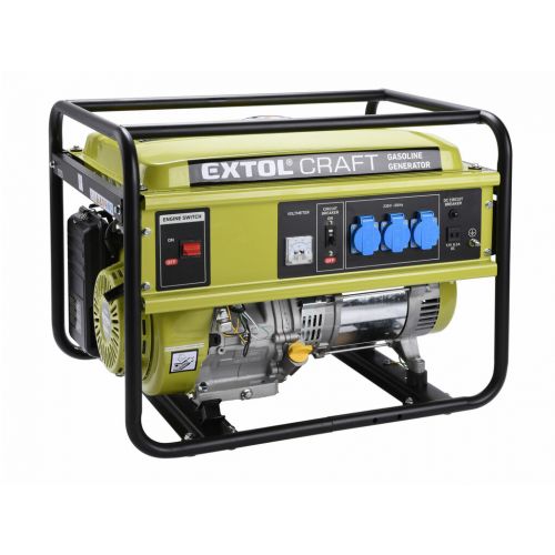 Elektrocentrála rámová benzínová, 1F; 5,5kW/230V, EXTOL CRAFT