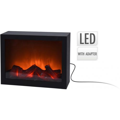Krb, ohnisko LED, 29x23x10cm, s plápolajúcim ohňom