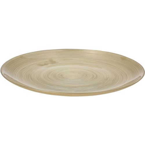 Tanier zlatý 28 cm sklenený 