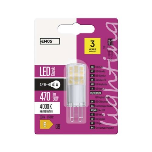 LED CLS JC 4,2W G9 NW