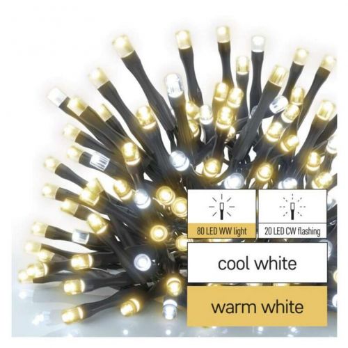 Reťaz connect 100LED 10m IP44 warm/cool white