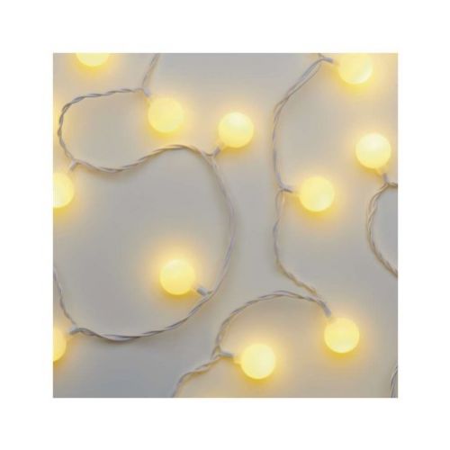 Reťaz vianočná CHERRY 40LED 4M, teplá biela s časovačom