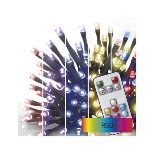 Reťaz vianočná classic, RGB, 96LED, 10m, IP44