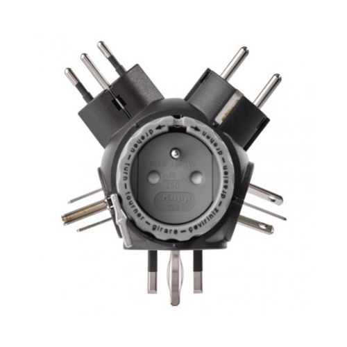 Adaptér cestovný P0053 čierny