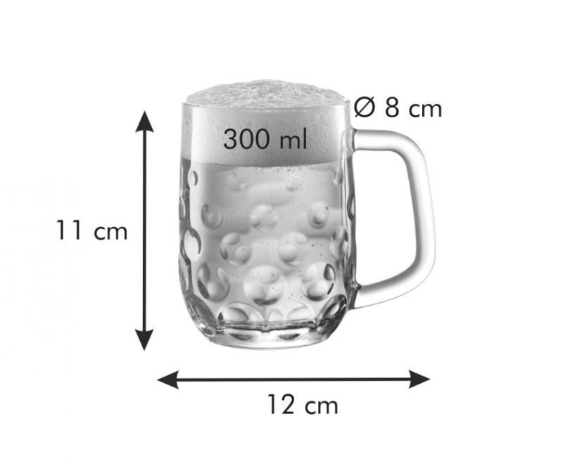 TESCOMA Pohár na pivo Tretinka myBEER Salute 300ml 11x12cm priemer 8cm