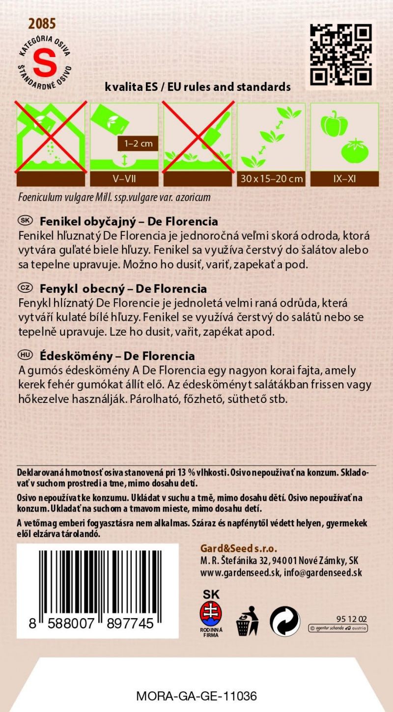 Kinekus Fenikel obyčajný – De Florencia