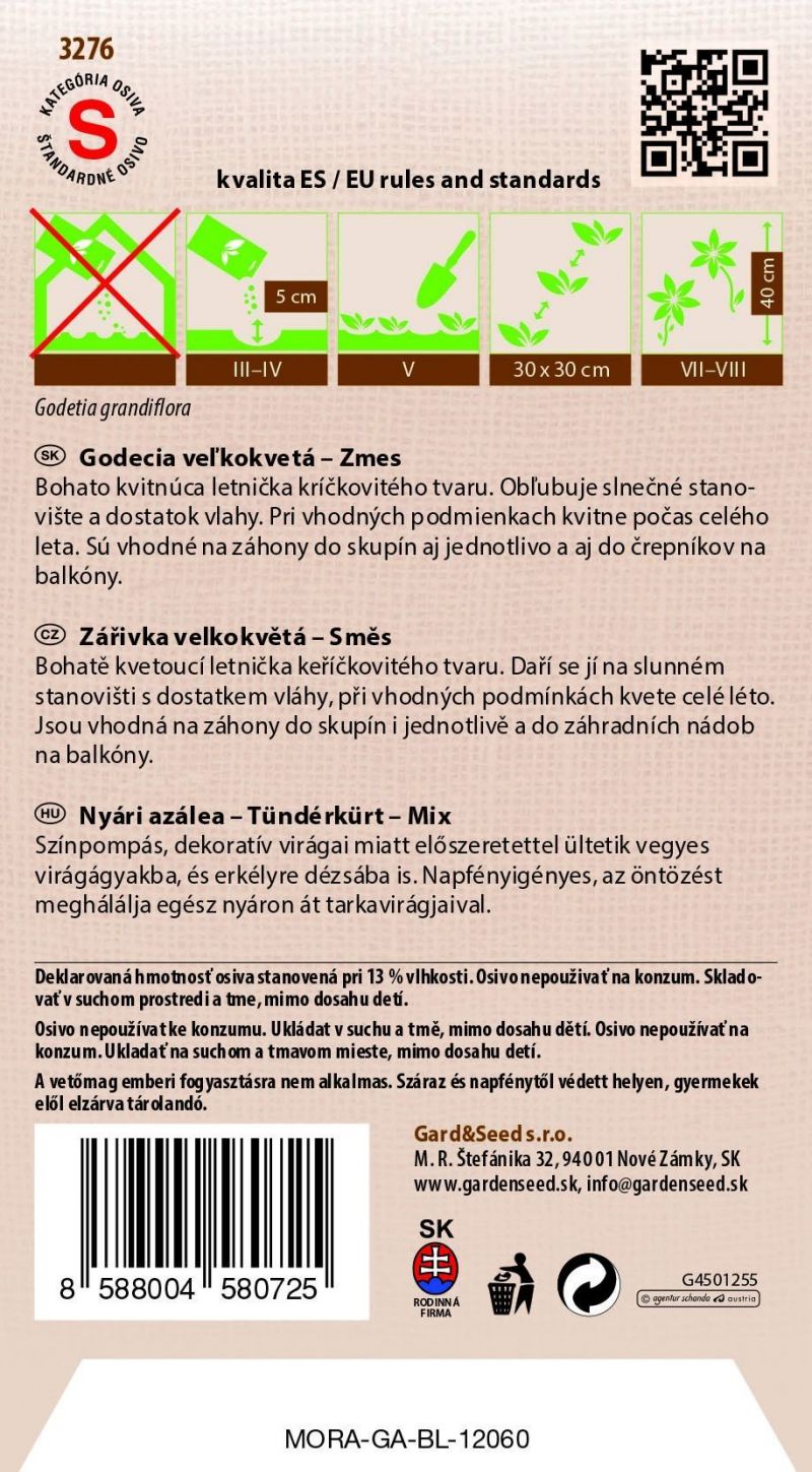 Kinekus Godecia plnokvetá - Zmes