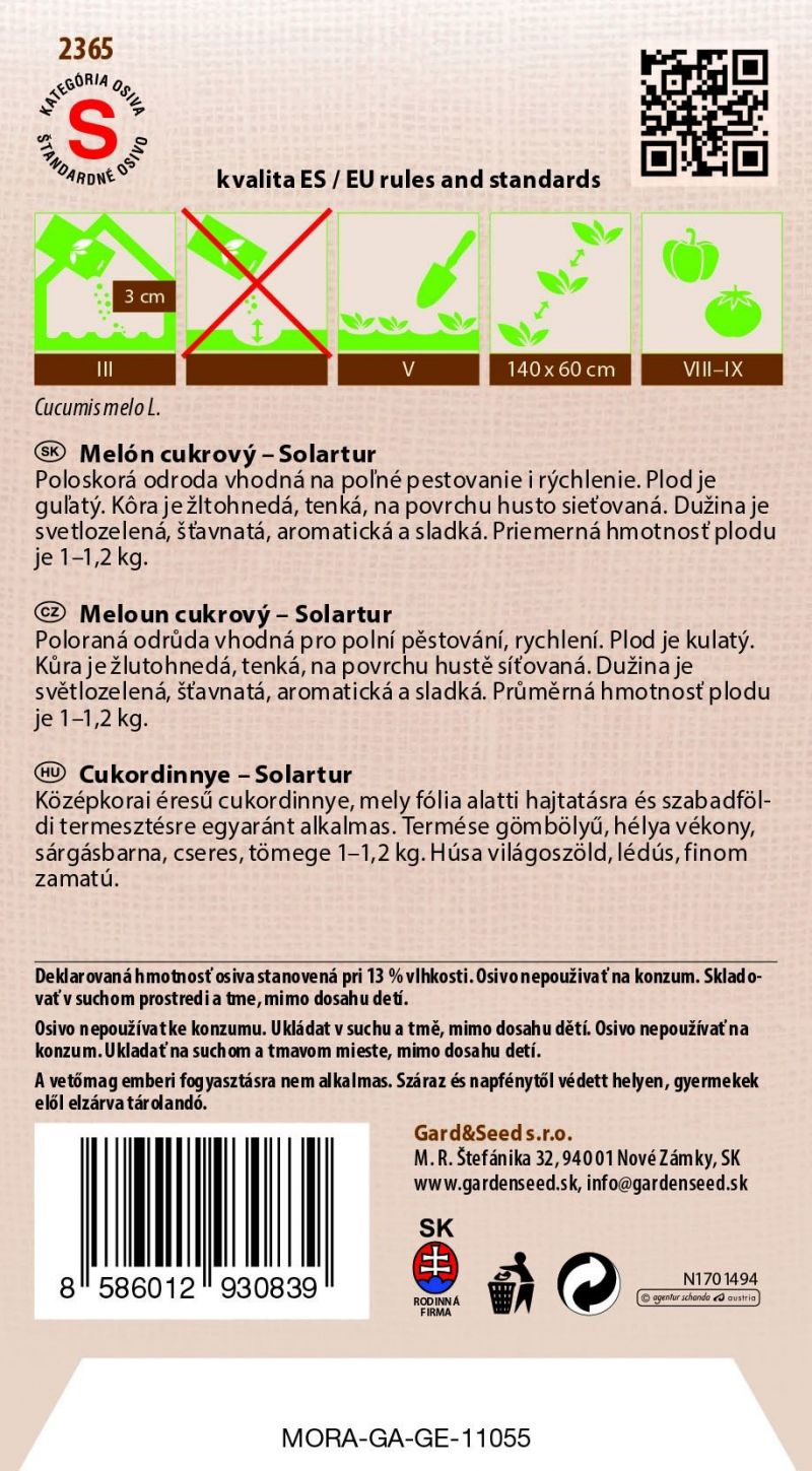 Kinekus Melón - Melón cukrový Solartur