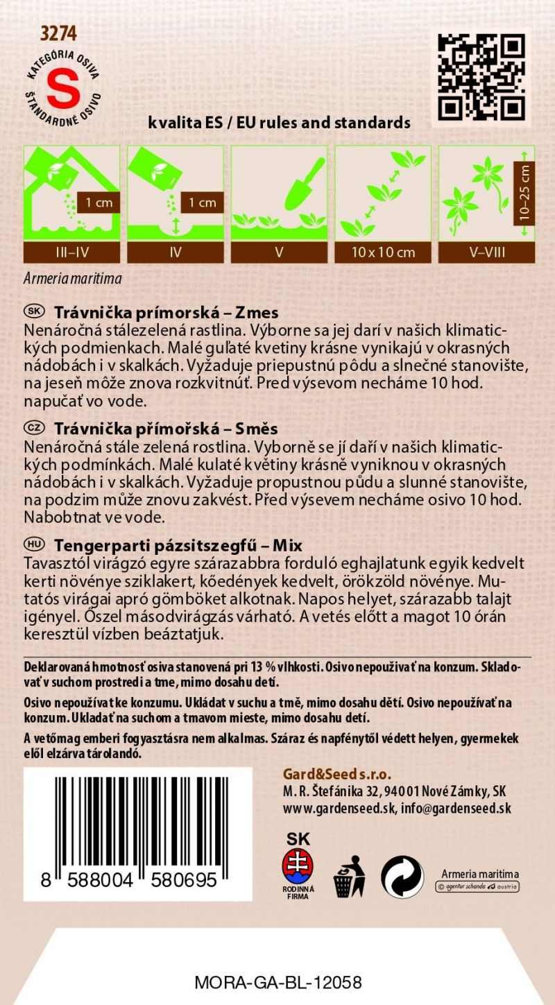Kinekus Trávnička prímorská - Zmes