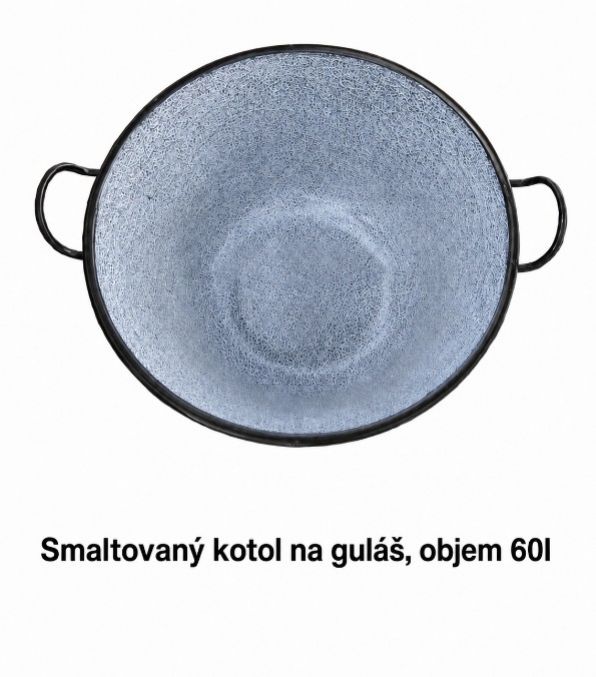 Kotol na guľáš smaltovaný 60 l s uchom