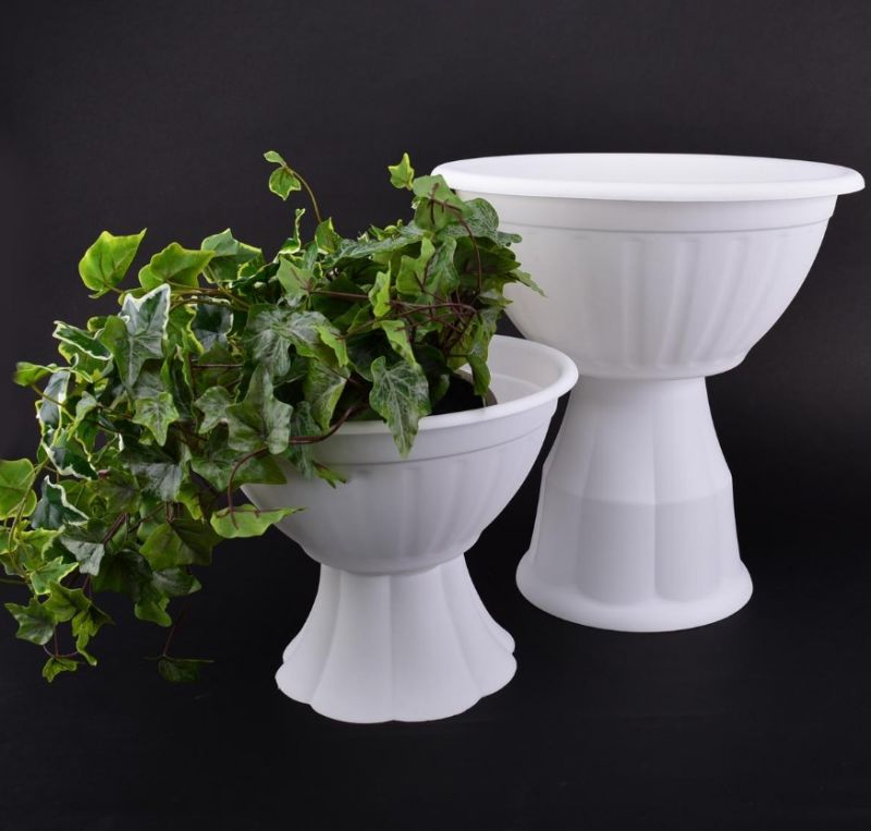 Kinekus Kvetináč plastový priemer 32,5cm AMFORA biely