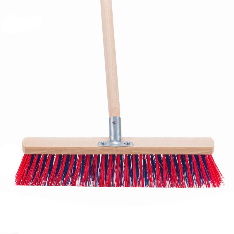 Kinekus Metla cestárska, 40cm s násadou, drevená, kovový úchyt