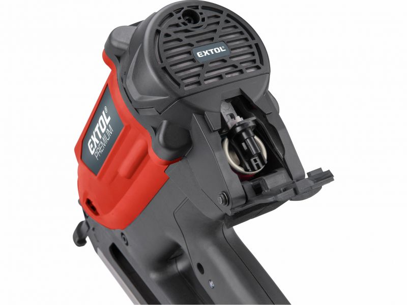 EXTOL PREMIUM Klincovačka plynová,80J,klince 50-90mm,akumul.zapaľovanie