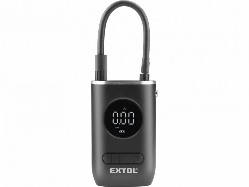 EXTOL PREMIUM Kompresor AKU 7,4V/2Ah Li-on, max. 10 bar, 15l/min