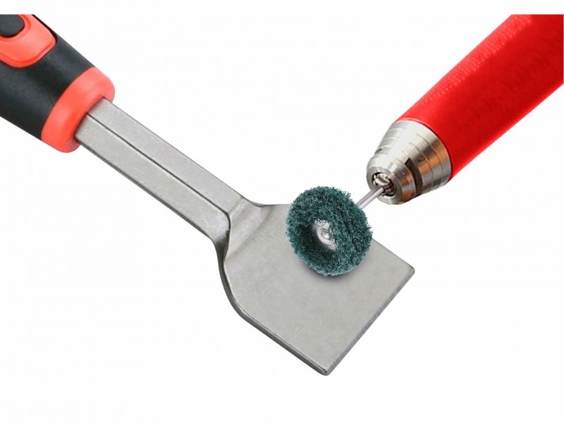 EXTOL PREMIUM Kotúče leštiace 40ks, pr.25x15mm, stopka 3mm, organizér