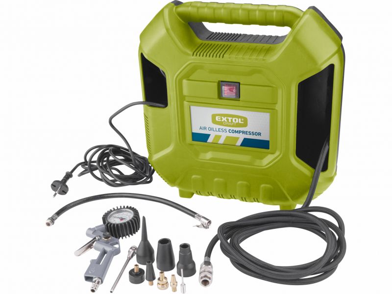 EXTOL CRAFT Kompresor bezolejový, príkon 1100W, 180L/min