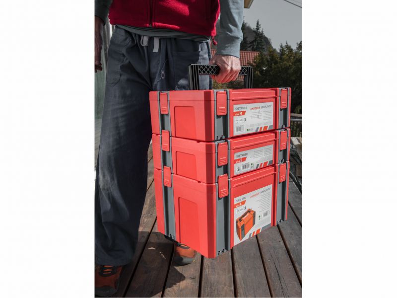 EXTOL PREMIUM Systainer, velkosť S, rozmer 443x310x128mm, ABS