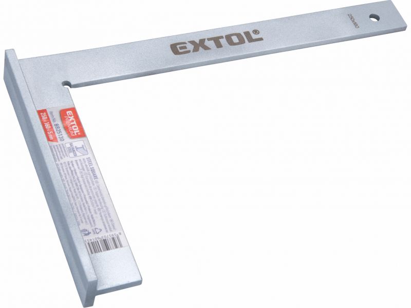 EXTOL PREMIUM Uholník zámočnícky s príložníkom, 250x160mm, oceľový