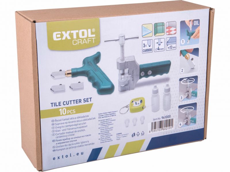 EXTOL CRAFT Rezač na obklad s lámačom, max. 12mm