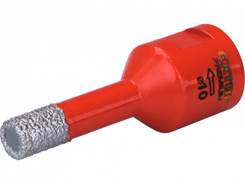 EXTOL PREMIUM Vrták korunkový diamantový do karbobrúsky, 10mm