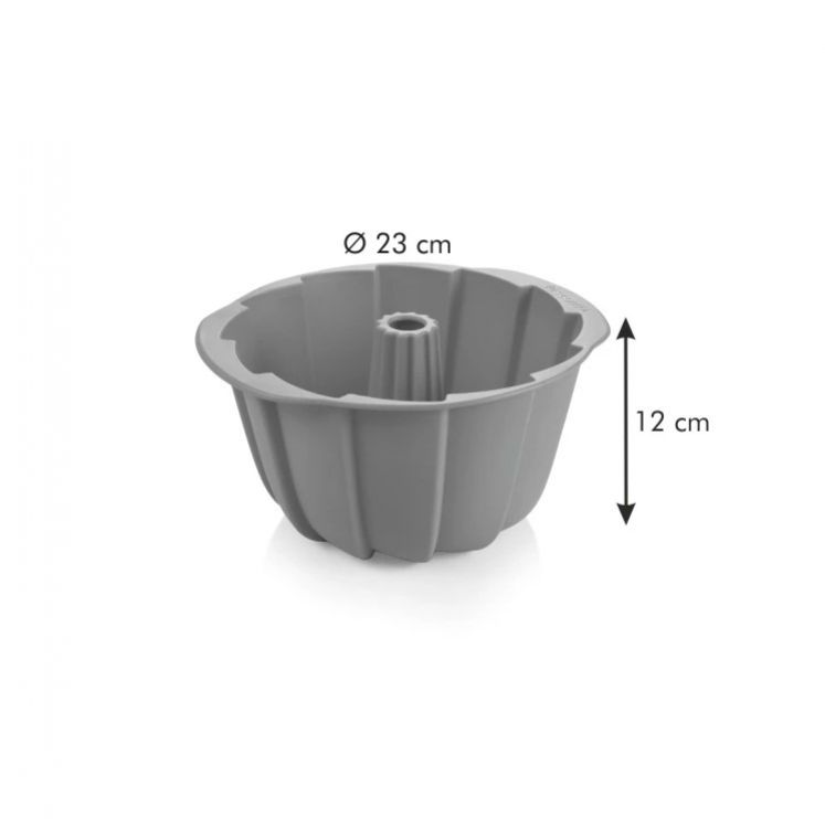 TESCOMA Forma na bábovku vysoká DELÍCIA SiliconPRIME, priemer 23 cm, klíny