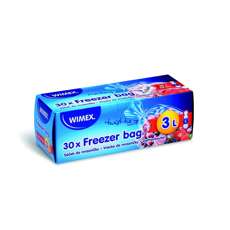 Kinekus Vrecko do mrazničky (LDPE), 25x32cm, 3L/30ks