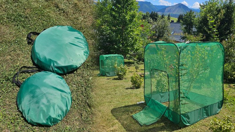 Kinekus Sieť proti vtákom s konštrukciou 100x100x150cm GARDENKUS