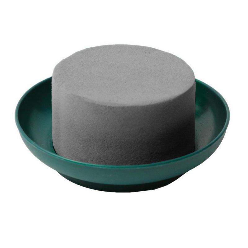 Kinekus Miska s aranžovacou hmotou FLOREX, midi na suché, sivá, 19/12x6cm