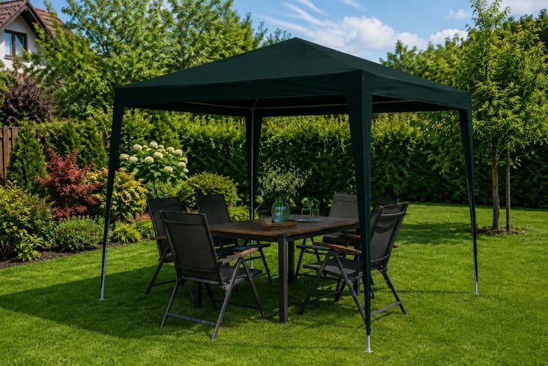 Altánok 3x3m PE zelený GARDENKUS