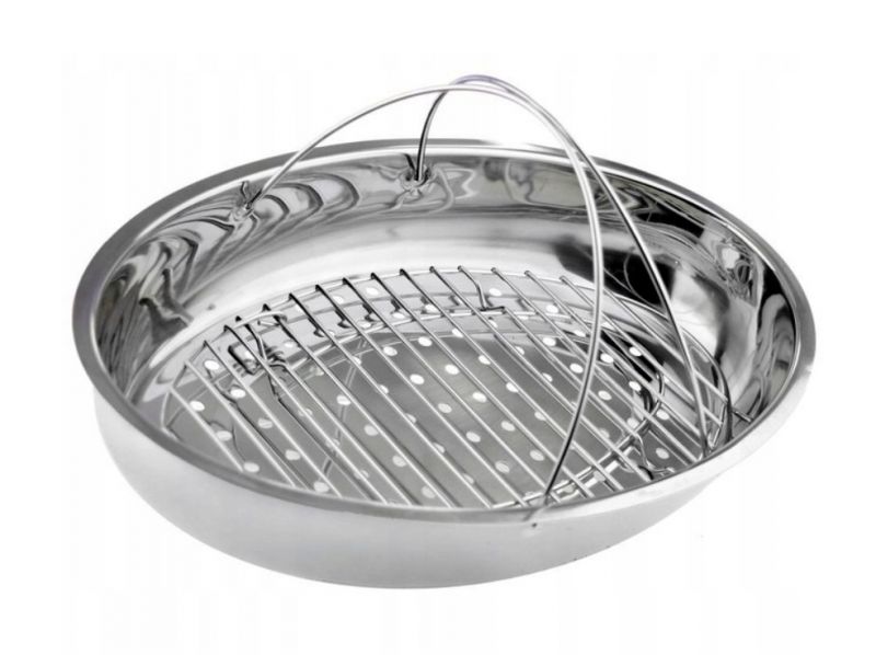 Kinekus Hrniec, pekáč oceľový s pokrievkou + parná vložka 5,6L-34cm oválny