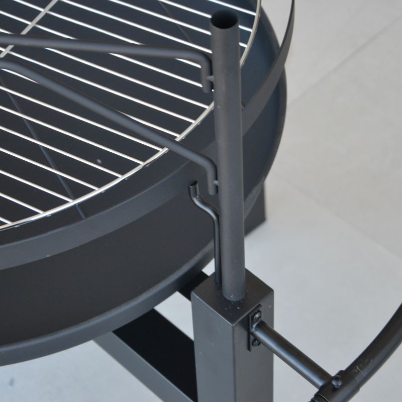 Ohnisko s grilom oceľové kruh 60 cm pevné GARDENKUS KLC