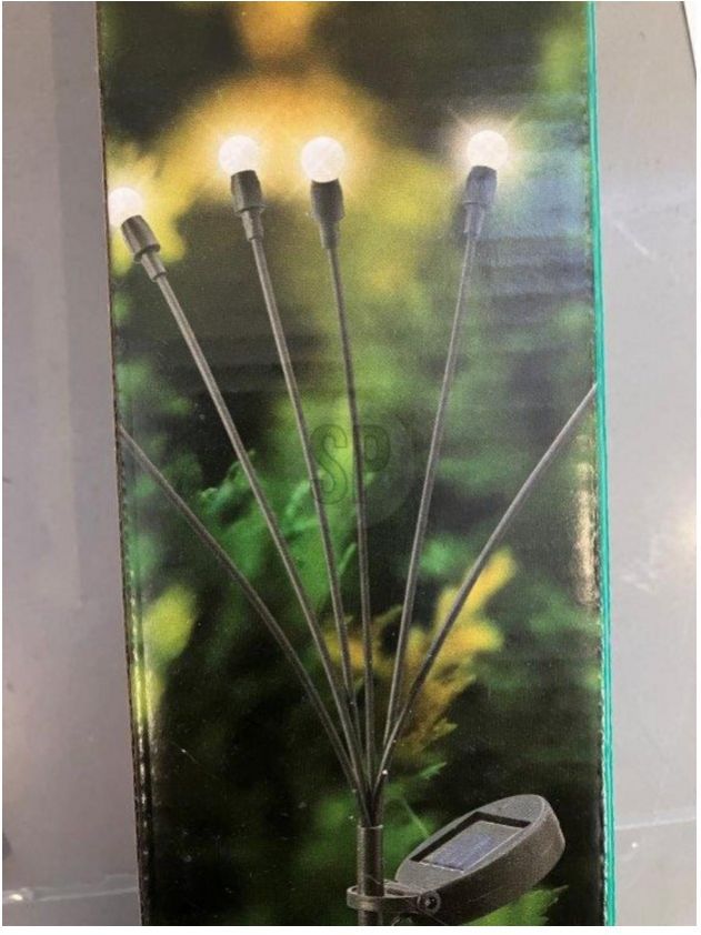 Svetlo solárne dekoračné, 6 LED, teplé biele